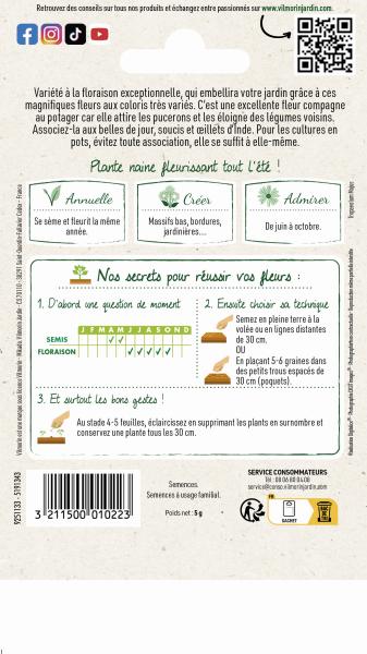 Fleurs - Capucine Valina Variée - MEDIA_PACKAGING_VERSO